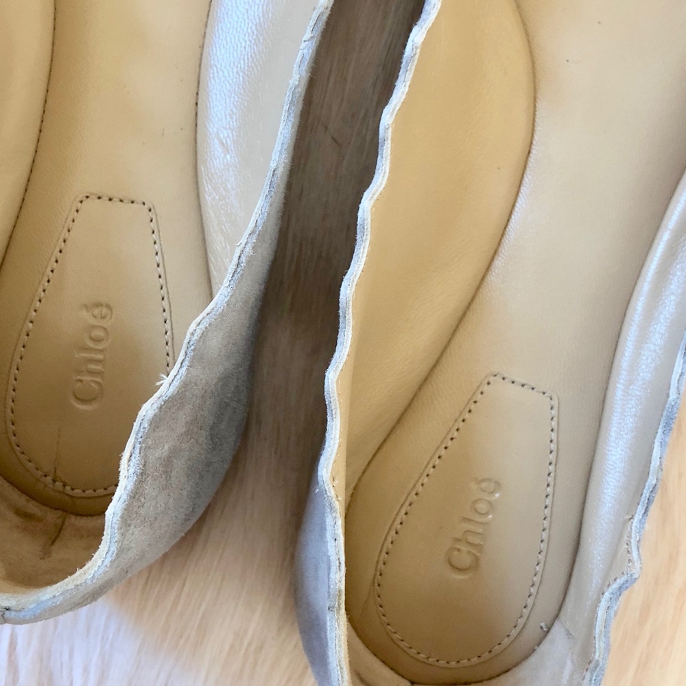 SOLD - NWB Chloe Scalloped Ballet Flats - Picture 5 of 8